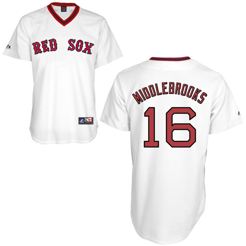 Will Middlebrooks #16 Youth Baseball Jersey-Boston Red Sox Authentic Home Alumni Association MLB Jersey